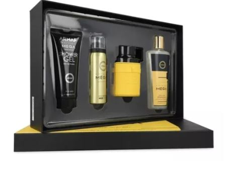 Estuche Armaf Odyssey Mega Hombre 4Pz Perfume 100ml+Shower Gel 100ml +Body Spray 50ml +Shampoo 250ml